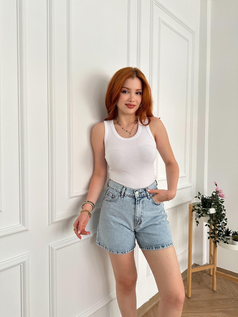 Fitilli Atlet Beyaz