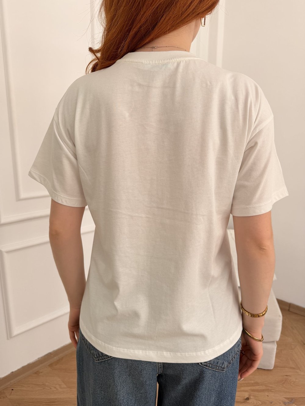 Honey Şapka Nakışlı T-shirt Ekru