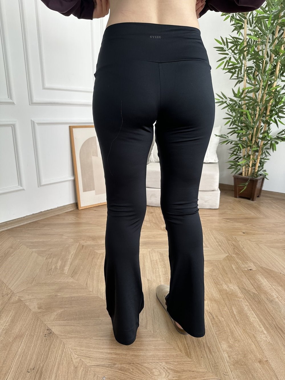 İspanyol Paça Tayt Pantolon Siyah