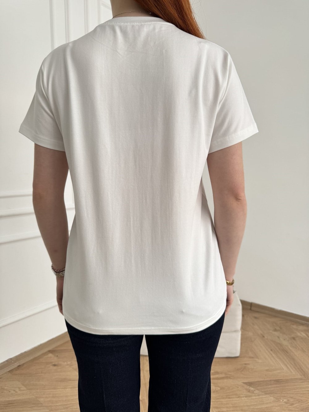 Joir A La Fois Nakışlı T-shirt Ekru-kahve