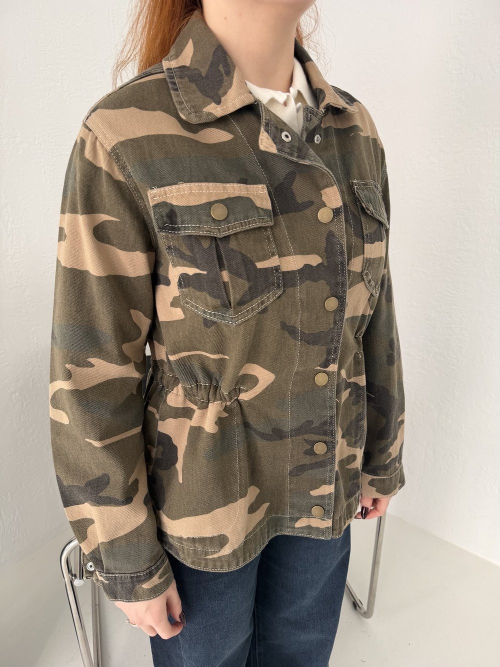 Kamuflaj Desen Gabardin Ceket Kamuflaj