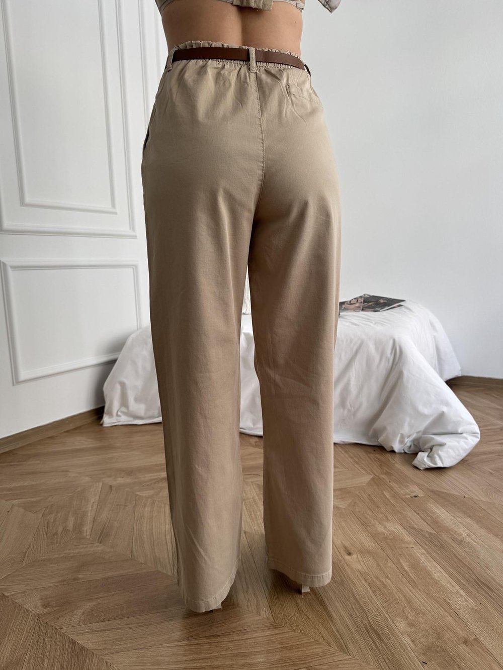 Kemerli Pantolon Koyu taş