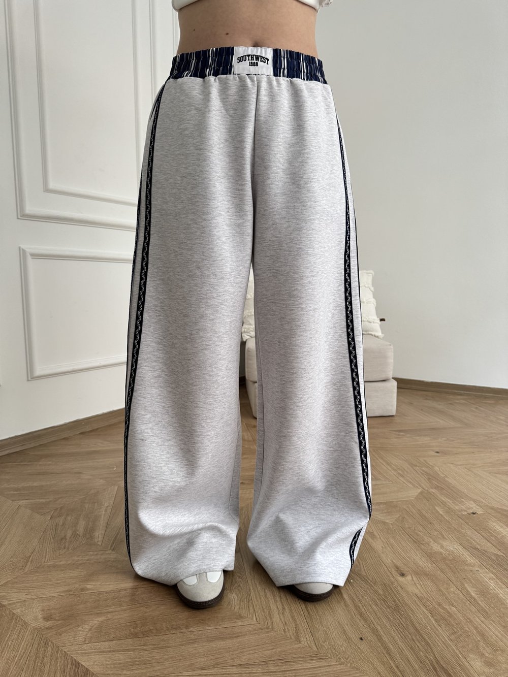 Kumaş Matchli Pantolon Karmelanj