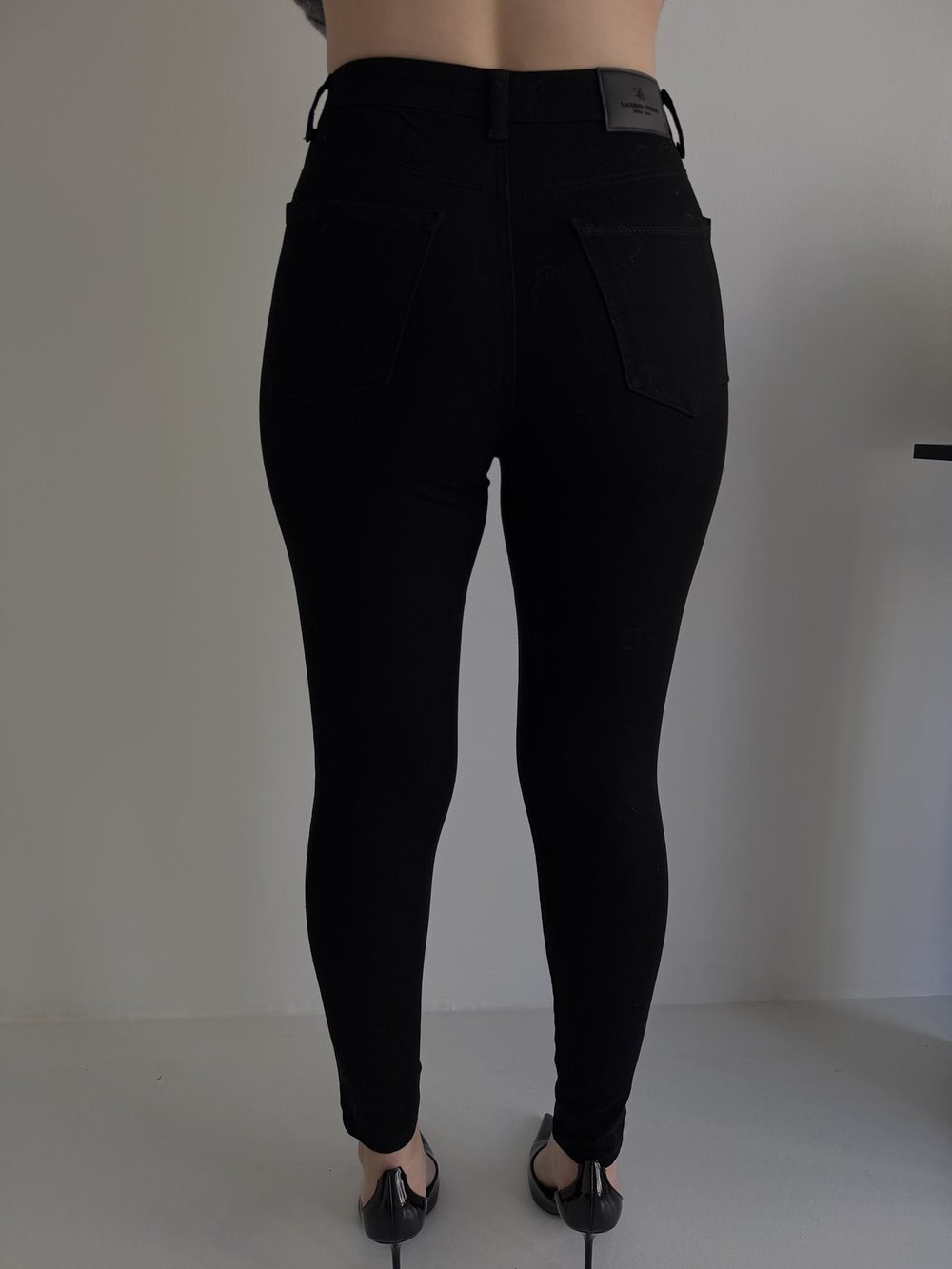 Likralı Skinny Jean Pantolon Siyah