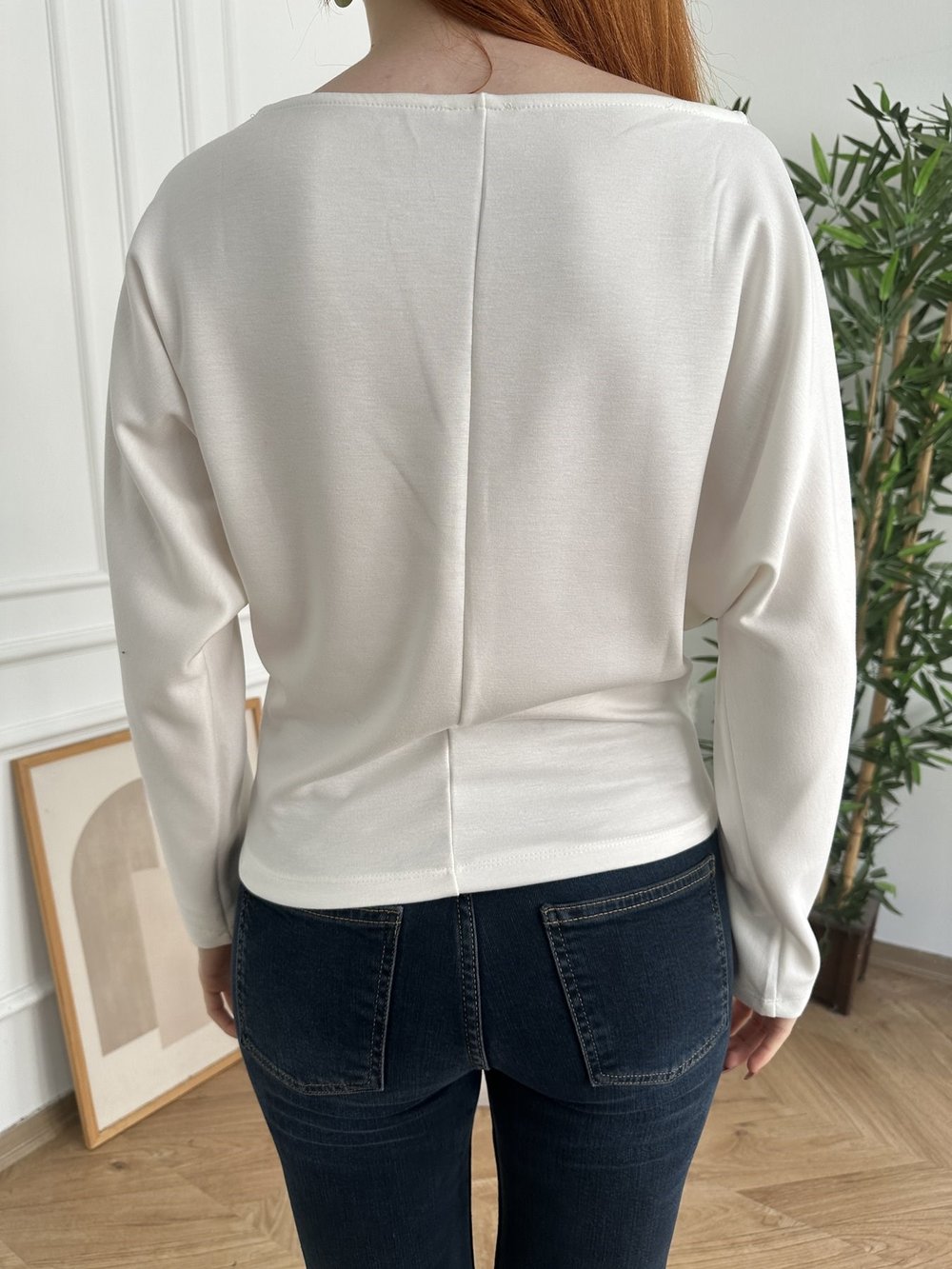 London1986 Baskılı Sweatshirt Ekru