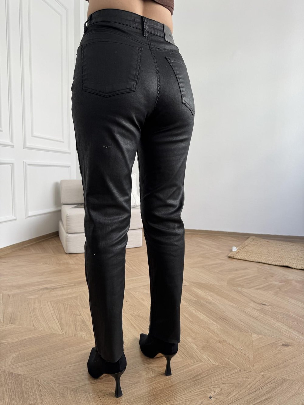 Mumlu Dar Paça Pantolon 07 siyah