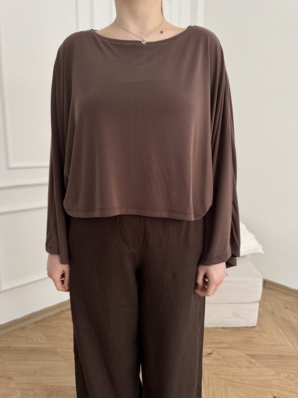 Oversize Sweatshirt Kahve