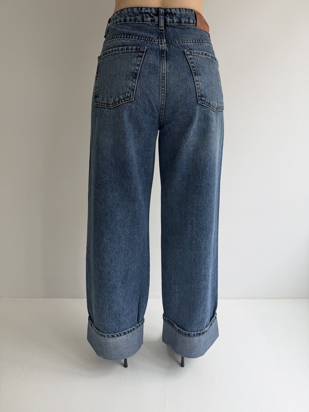 Paça Katlamalı Jean Pantolon Tint