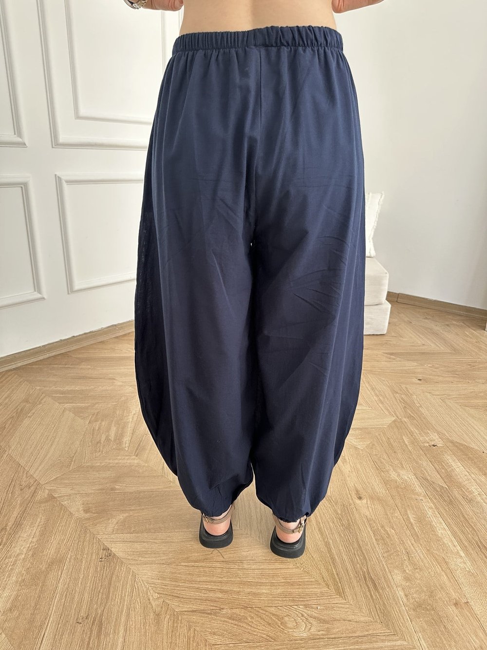 Relax Fit Astarlı İnce Pantolon Lacivert