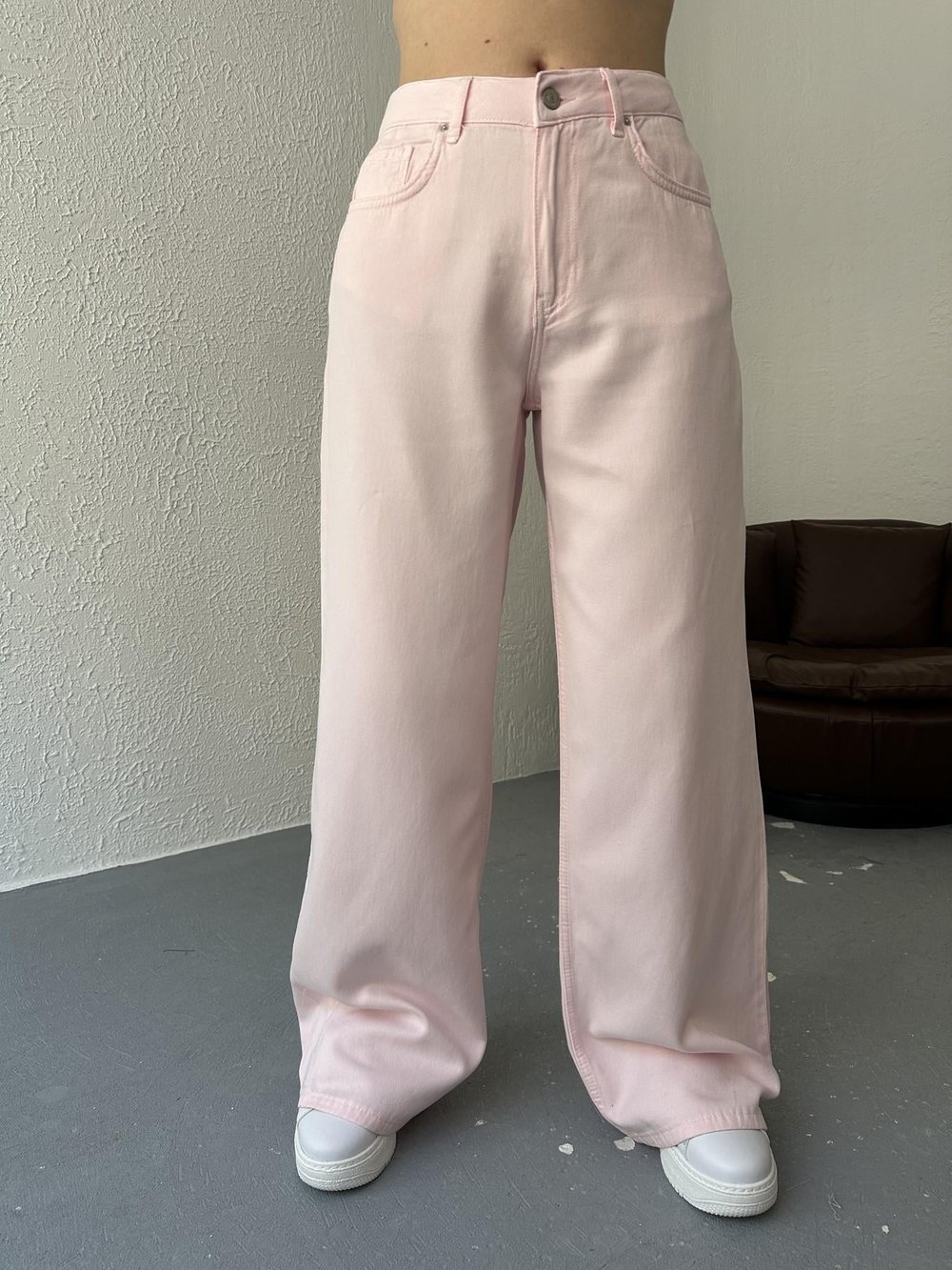 Relax Tencel Pantolon Pembe