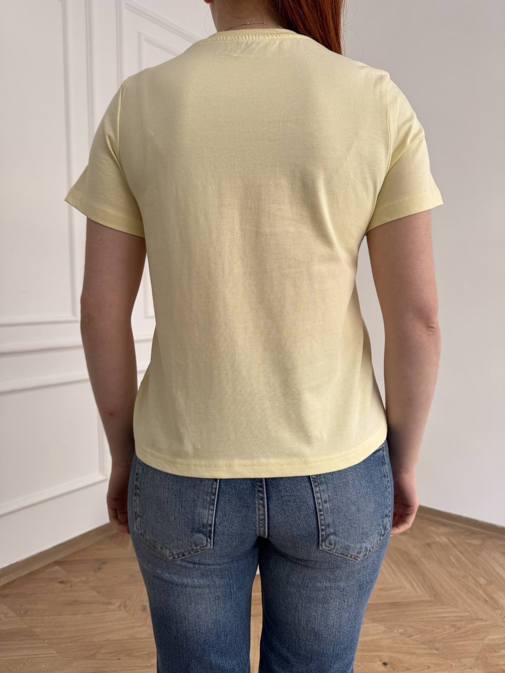 Santorini Basic Fit T-shirt Sarı