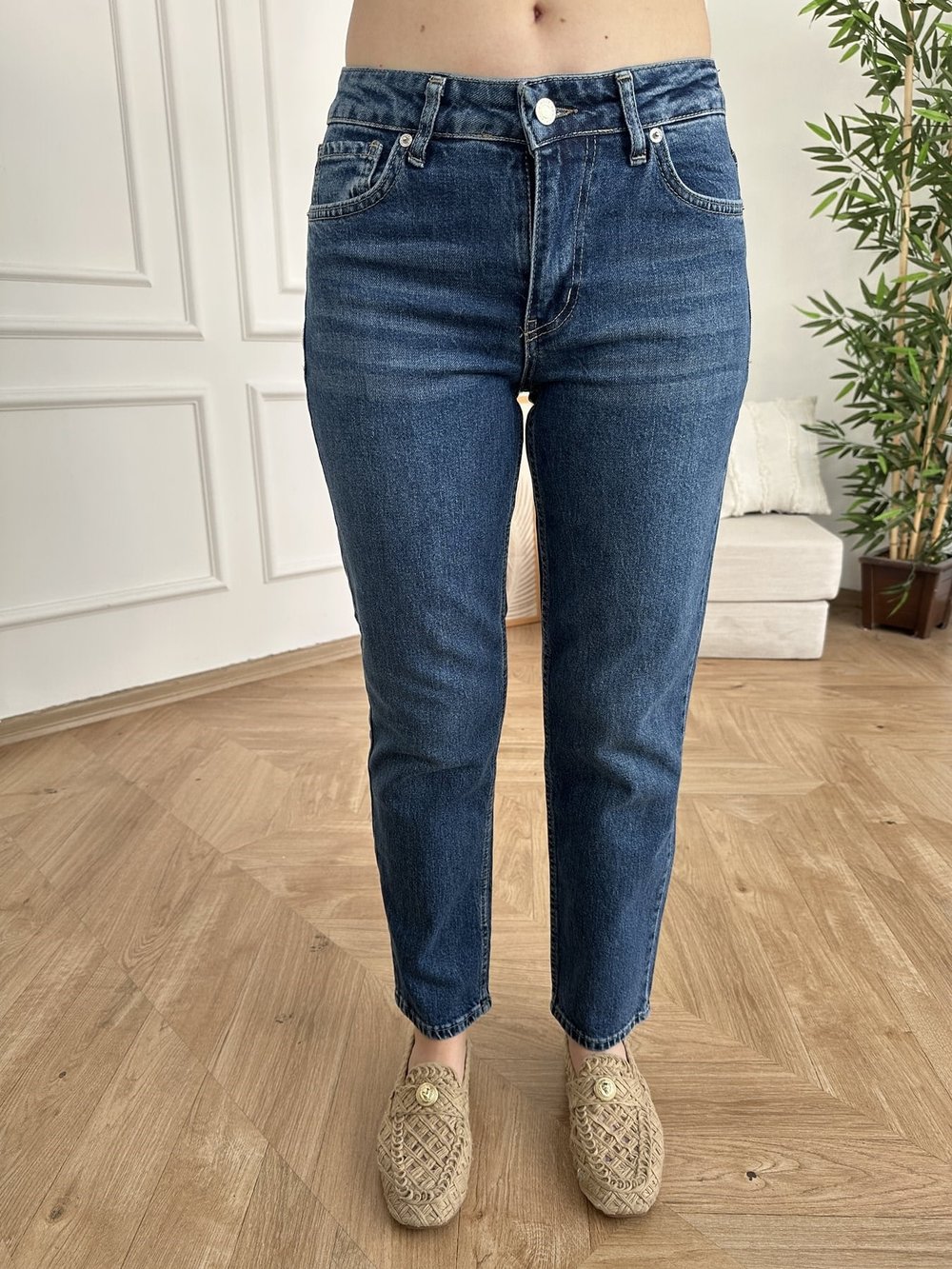 Slim Fit Jean Pantolon Mavi