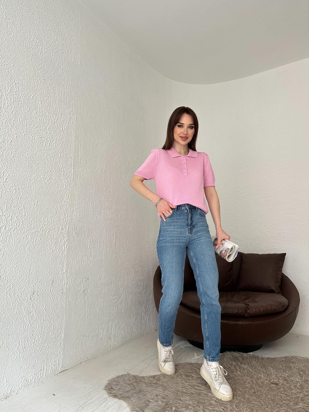 Slim Mom Pantolon Mavi