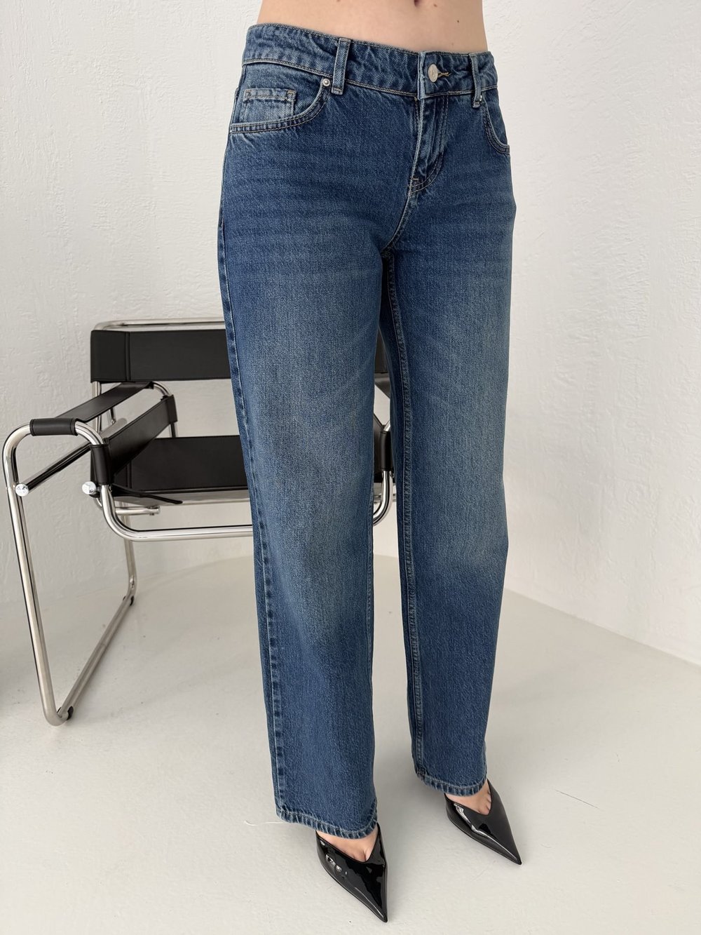 Stright Jean Pantolon Mavi