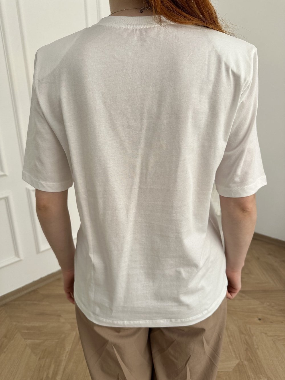 Summer Breeze Çerçeve Patchli T-shirt Ekru