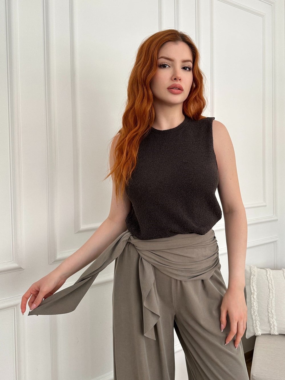 Triko Süveter Kahve