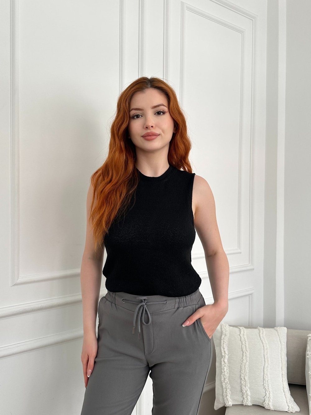 Triko Süveter Siyah