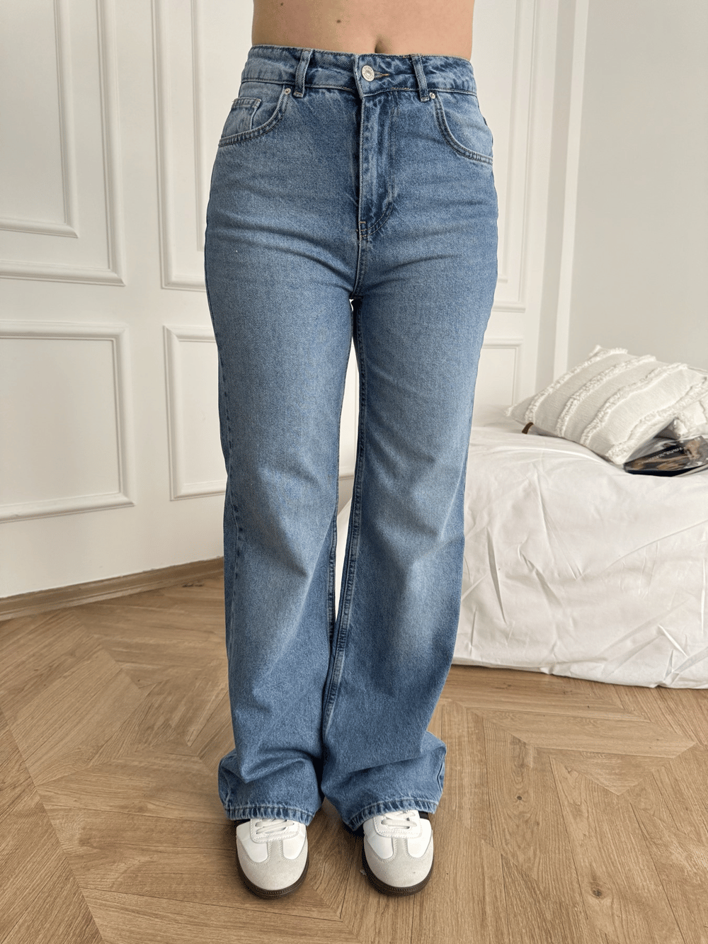 Wideleg Pantolon Mavi