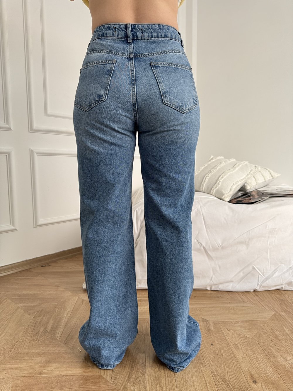 Wideleg Pantolon Mavi