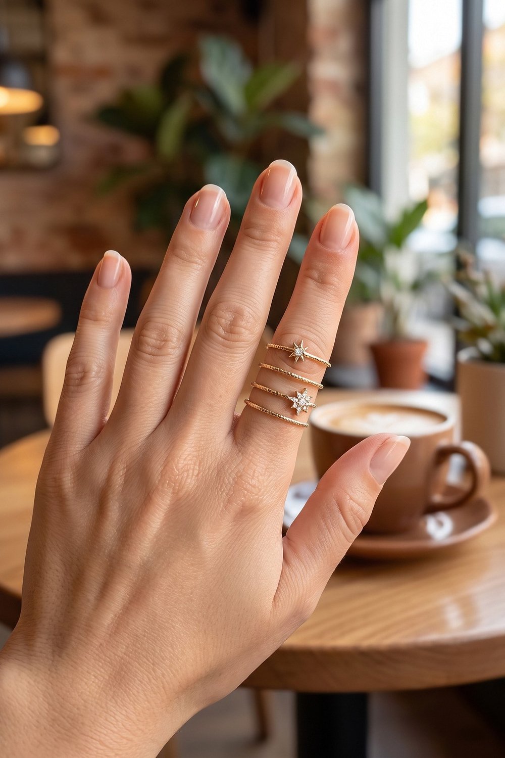 Pirinç Gold Renk Spiral Çiçek Model Kadın Yüzük