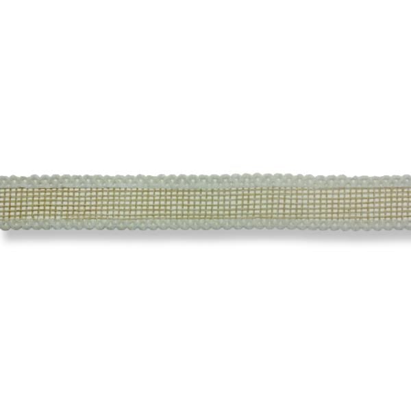 1.5cm x 10metre İki Kenarı Oyalı Keten Kurdela