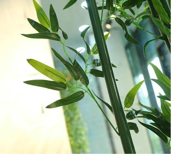 1 Adet 100cm / 1m Yapay Bambu Dalı Yaprağı