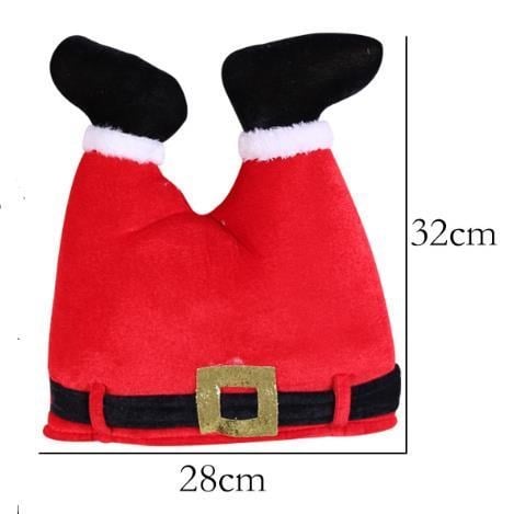1 Adet 28x32cm Yılbaşı Şapkası Noel Baba Pantalonu