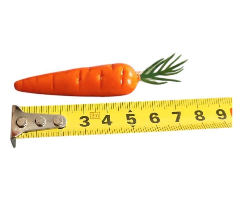 10 Adet 5,5cm Plastik Havuç Dekor