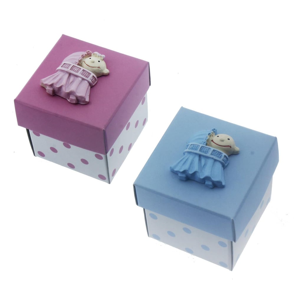 12 Adet 5x5cm Kutu Salıncakta Bebek Biblolu