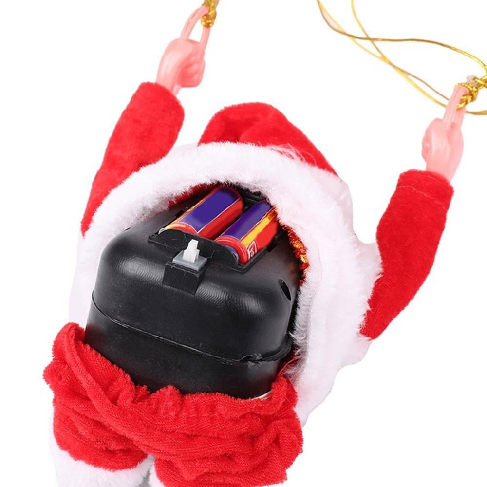 40cm Paraşütte Takla Atan Noel Baba Hareketli Pilli