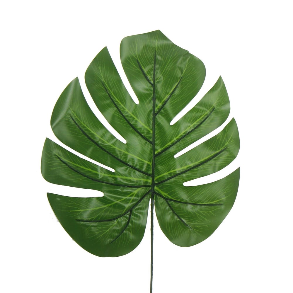 5 Adet Yapay Devetabanı Monstera Yaprağı 27x28cm