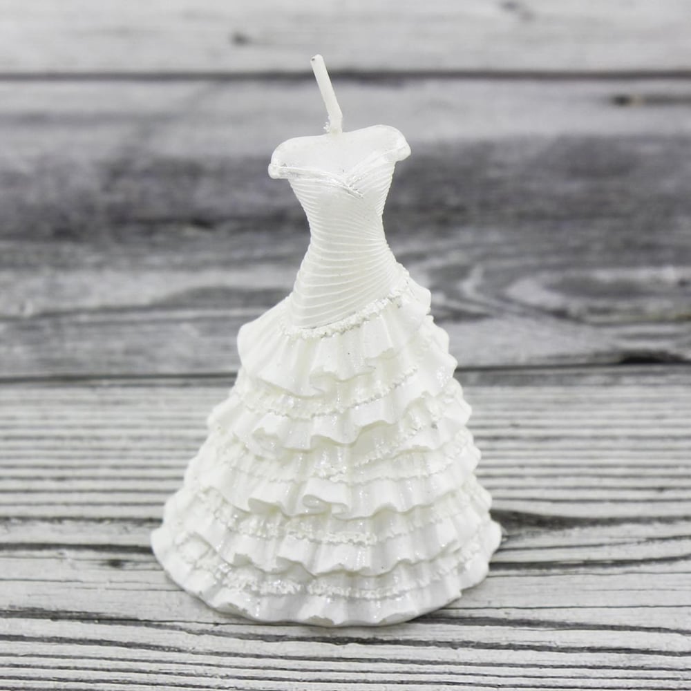 6,5x5cm Gelinlik Mum