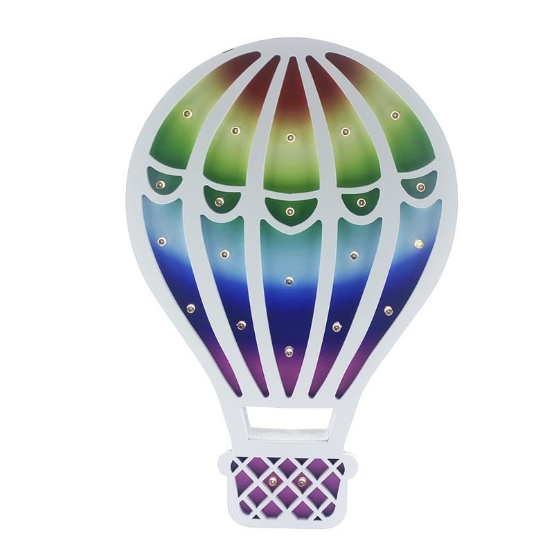 Ahşap Led Işıklı Pilli Balon Mod.2