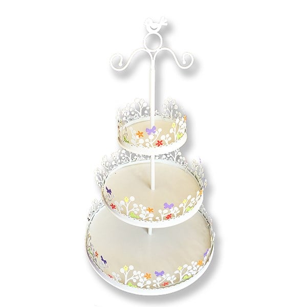 Renkli Metal Cupcake Standı 3 Katlı