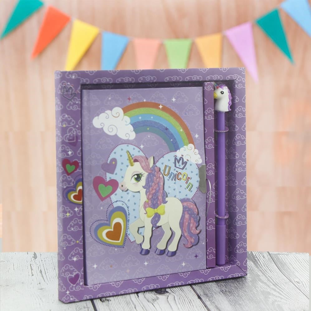 Unicorn At 13x18cm Anı Defteri ve Kalem Seti