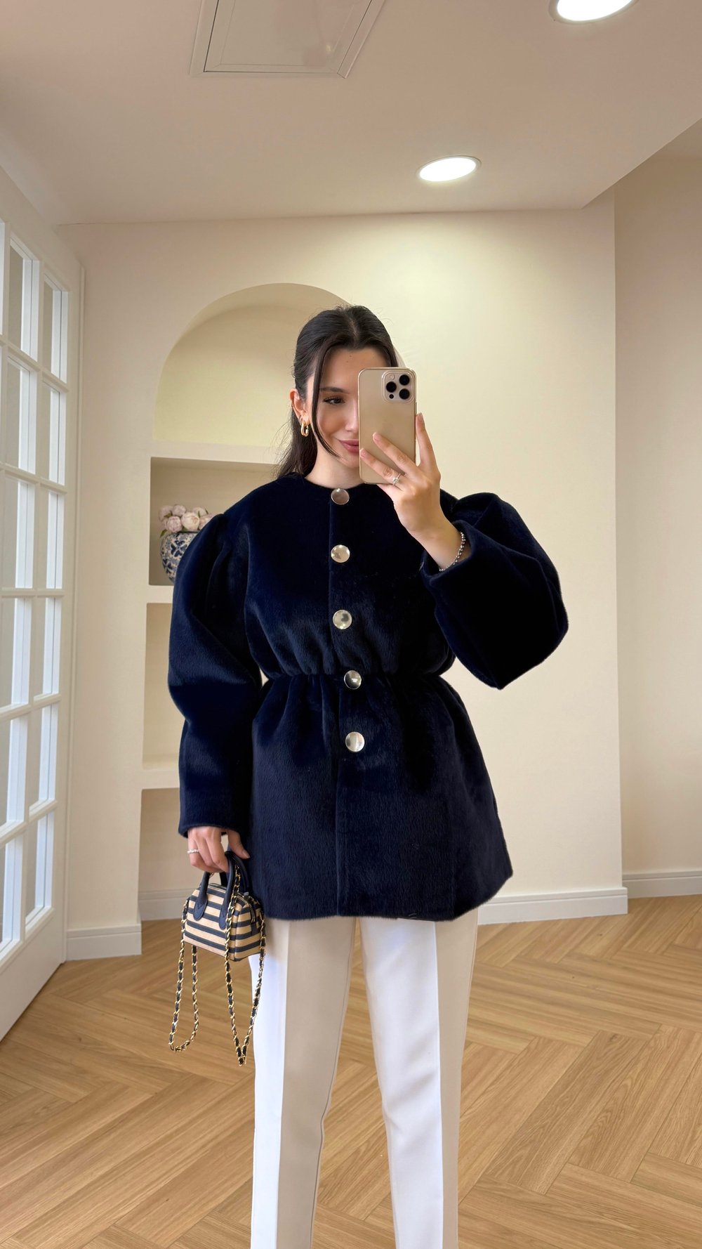 GOLD FOX KAŞE CEKET - LACİVERT 