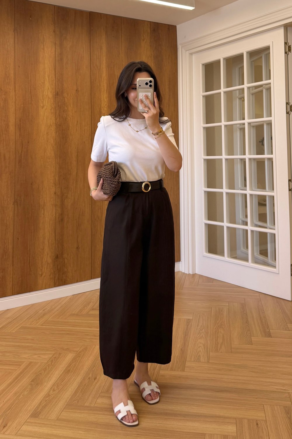 KEMERLİ BAGGY PANTOLON - KAHVE