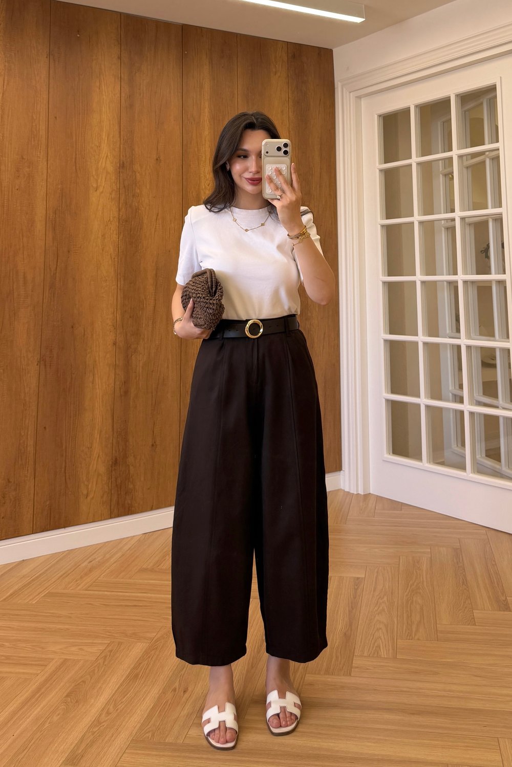 KEMERLİ BAGGY PANTOLON - KAHVE