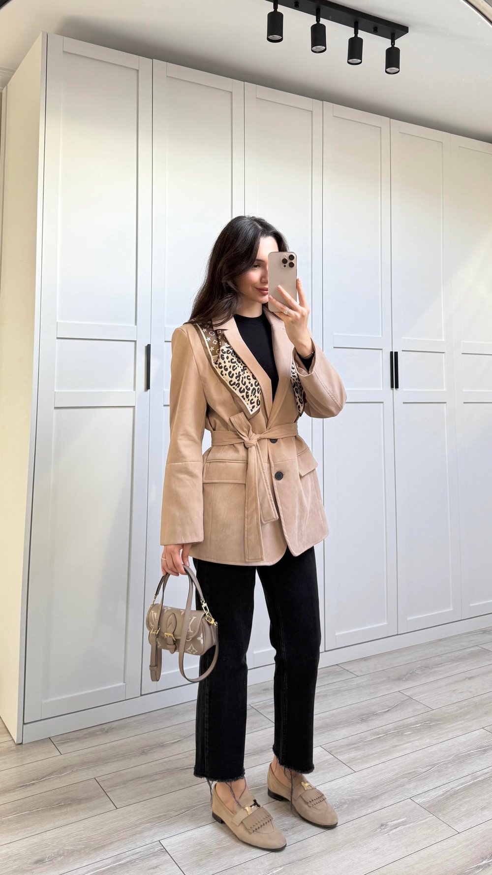 LUİ LEOPAR DETAYLI FULAR 