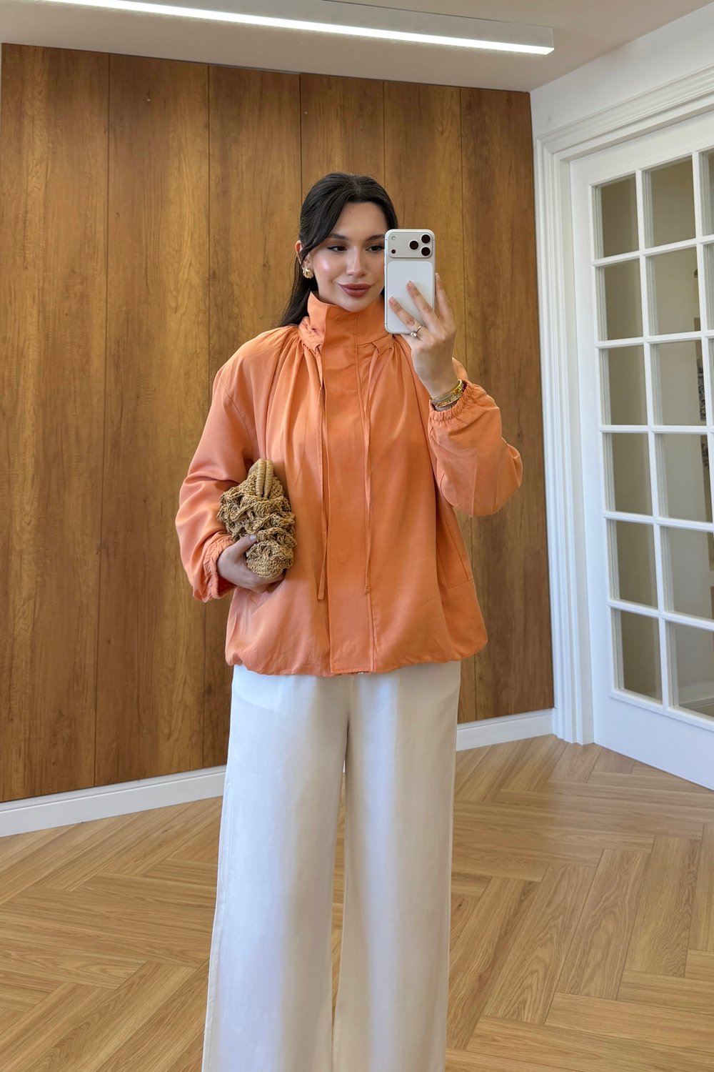 MAYRA BAĞCIKLI DİK YAKA CEKET