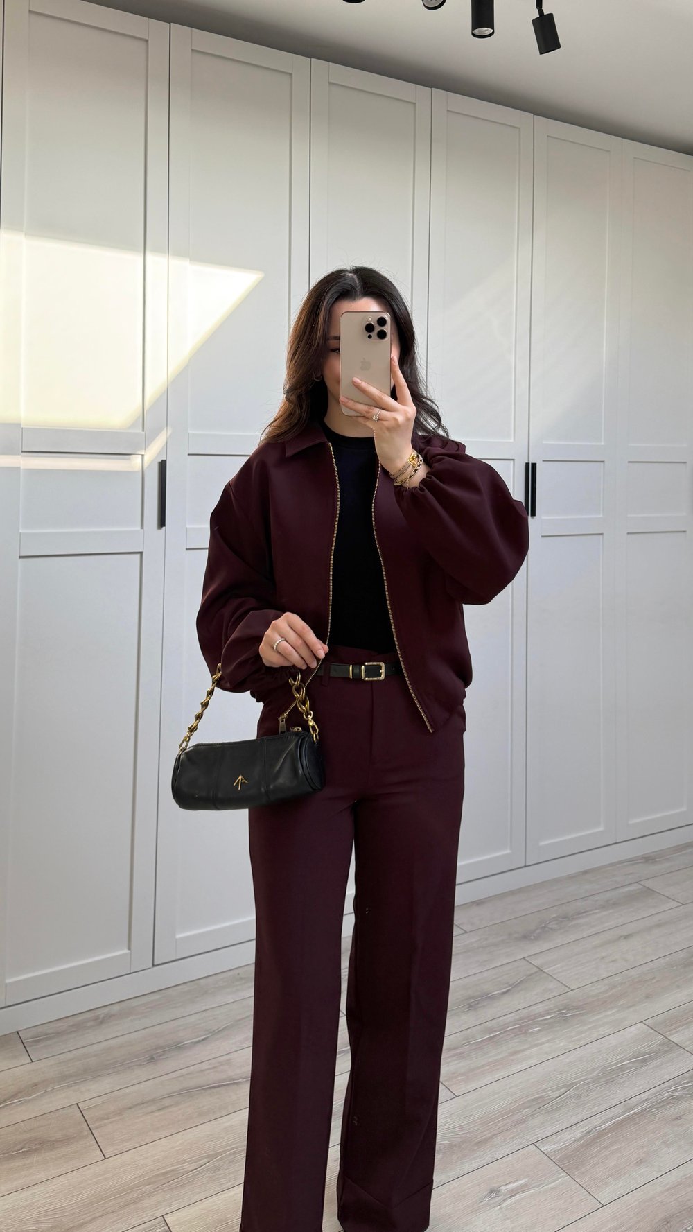 PAÇASI KATLAMALI CEKET PANTOLON TAKIM - BORDO
