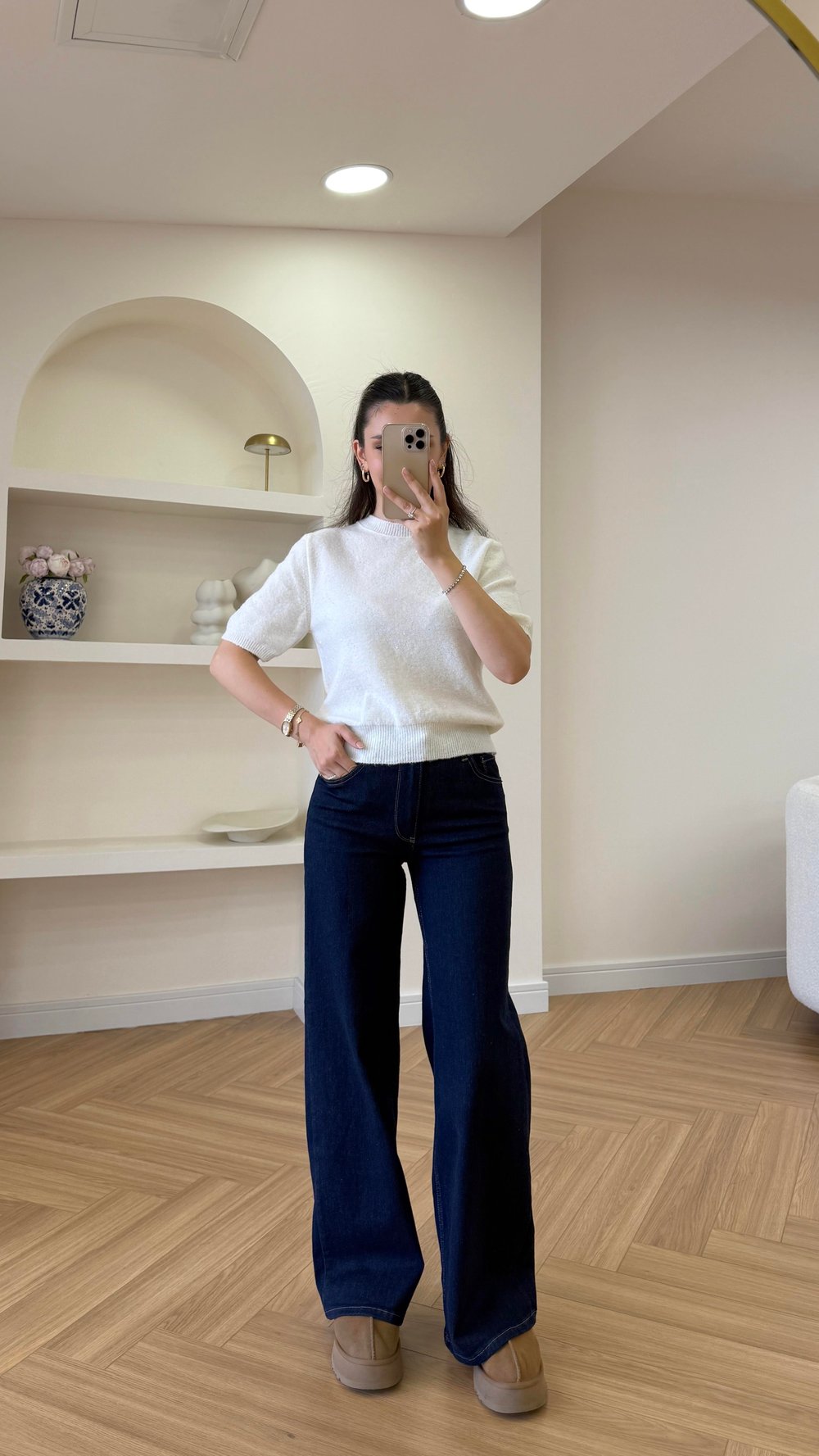 PUL DETAYLI TRİKO - BEYAZ