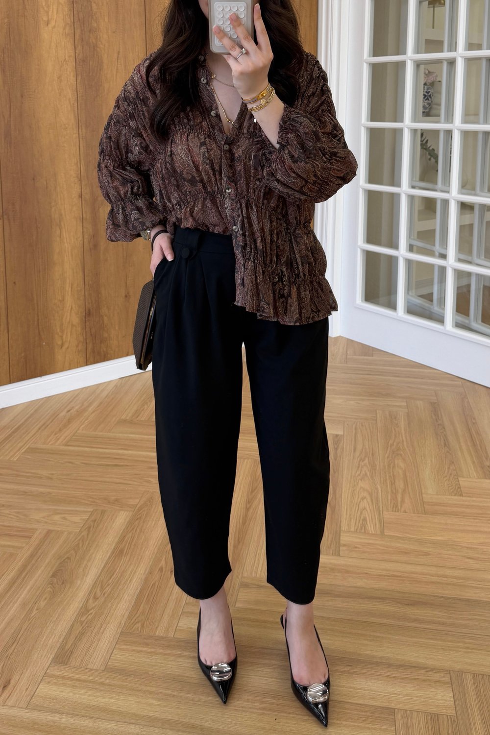 ZRA MODEL KUMAŞ PANTOLON - SİYAH