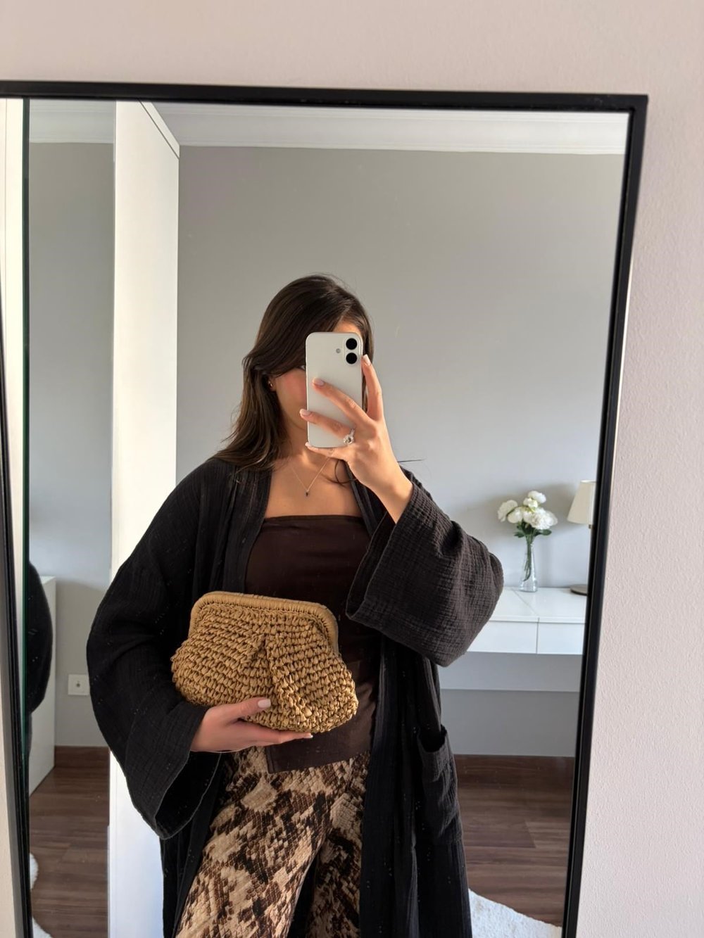 Glow Hasır Çapraz Çanta