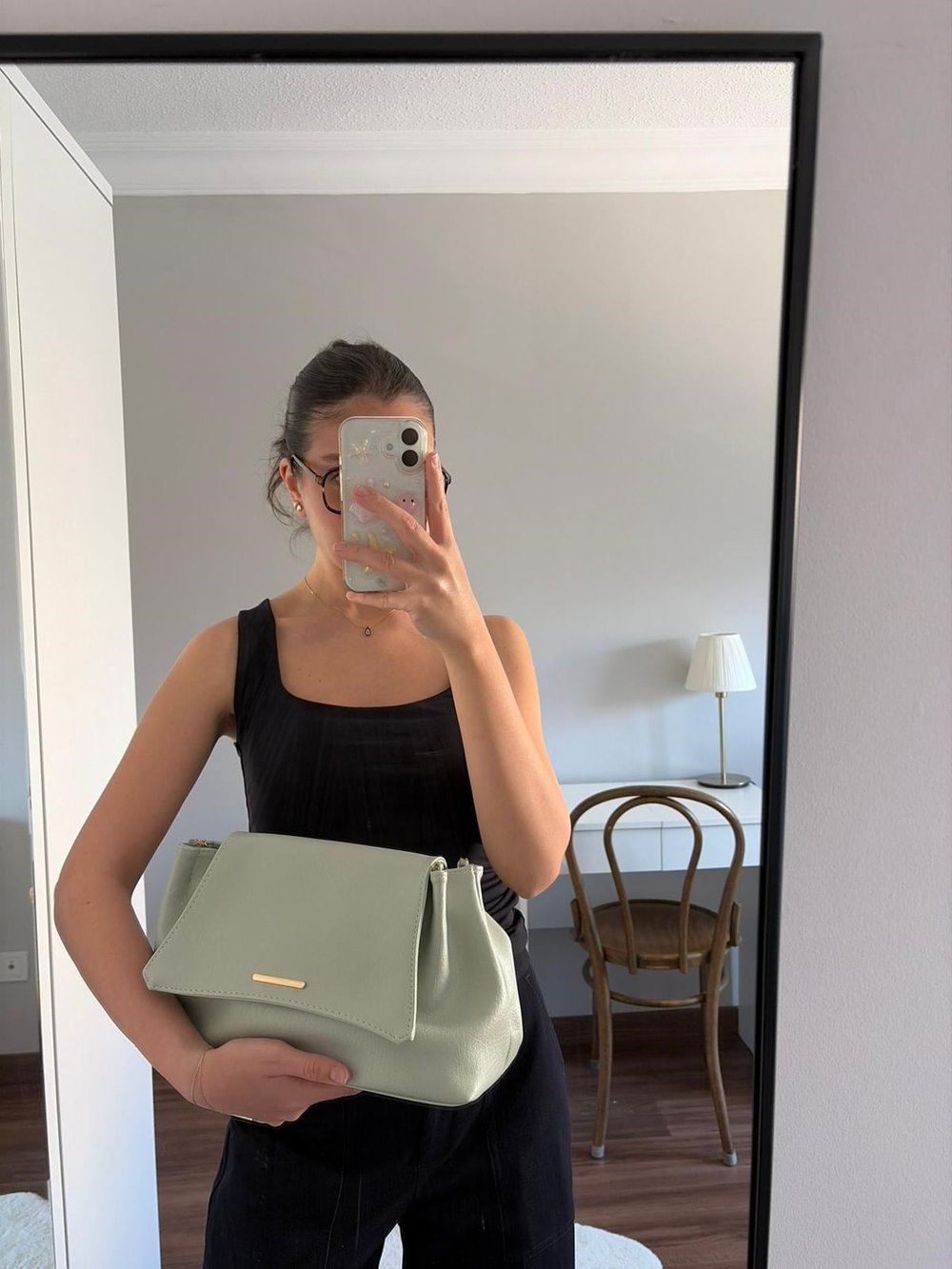 Lorea Zincir Askılı Kadın Omuz ve Clutch Çanta Mint Yeşili