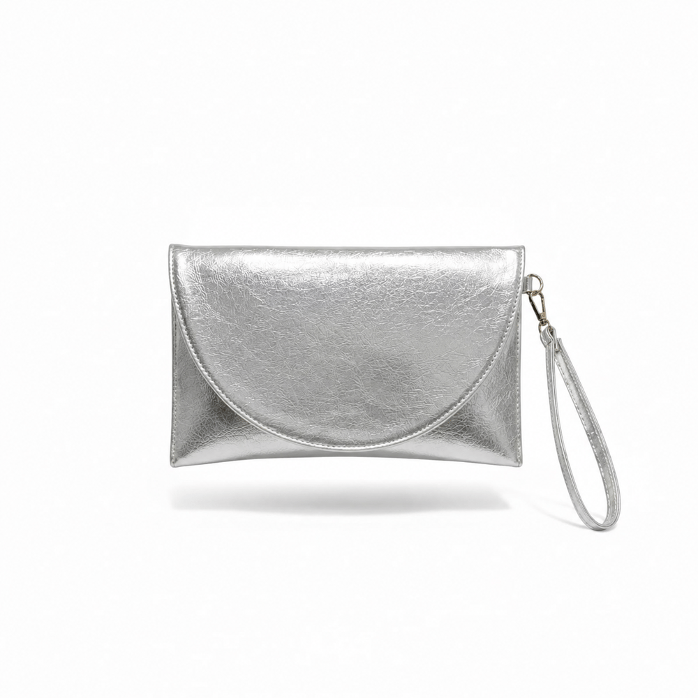 Muse Kadın Clutch Çanta Gümüş