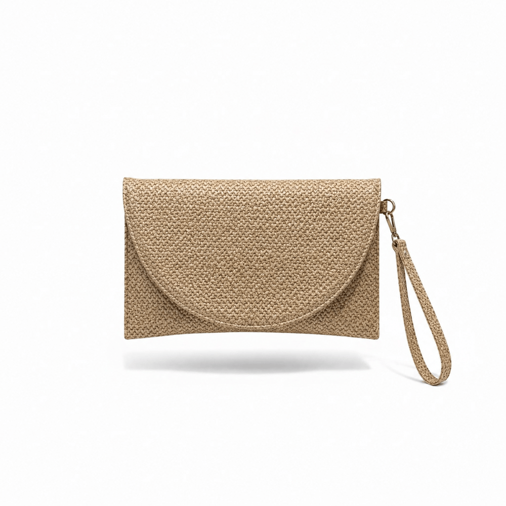 Muse Kadın Clutch Çanta Hasır Görünümlü Suni Deri