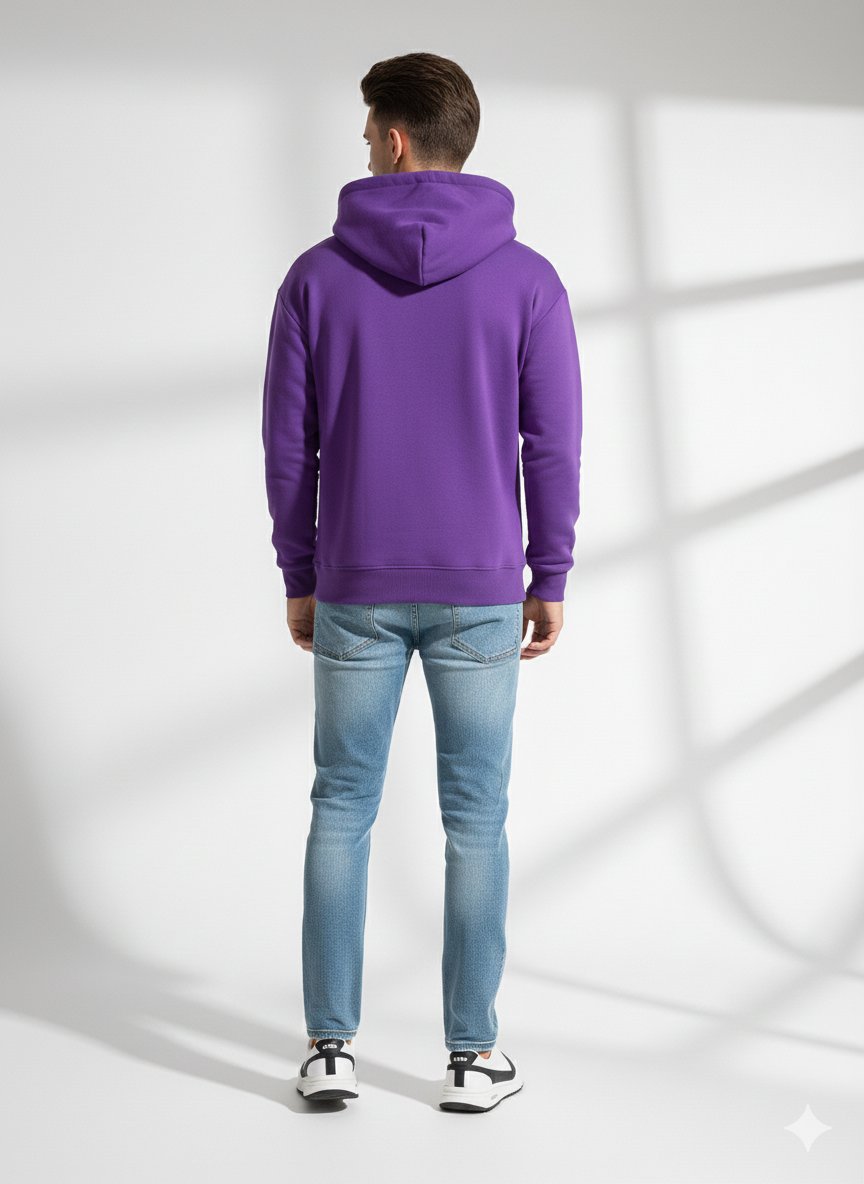 Unısex Regular Fıt Cepli Kapüşonlu Yumuşak Dokulu Classic Sweatshirt