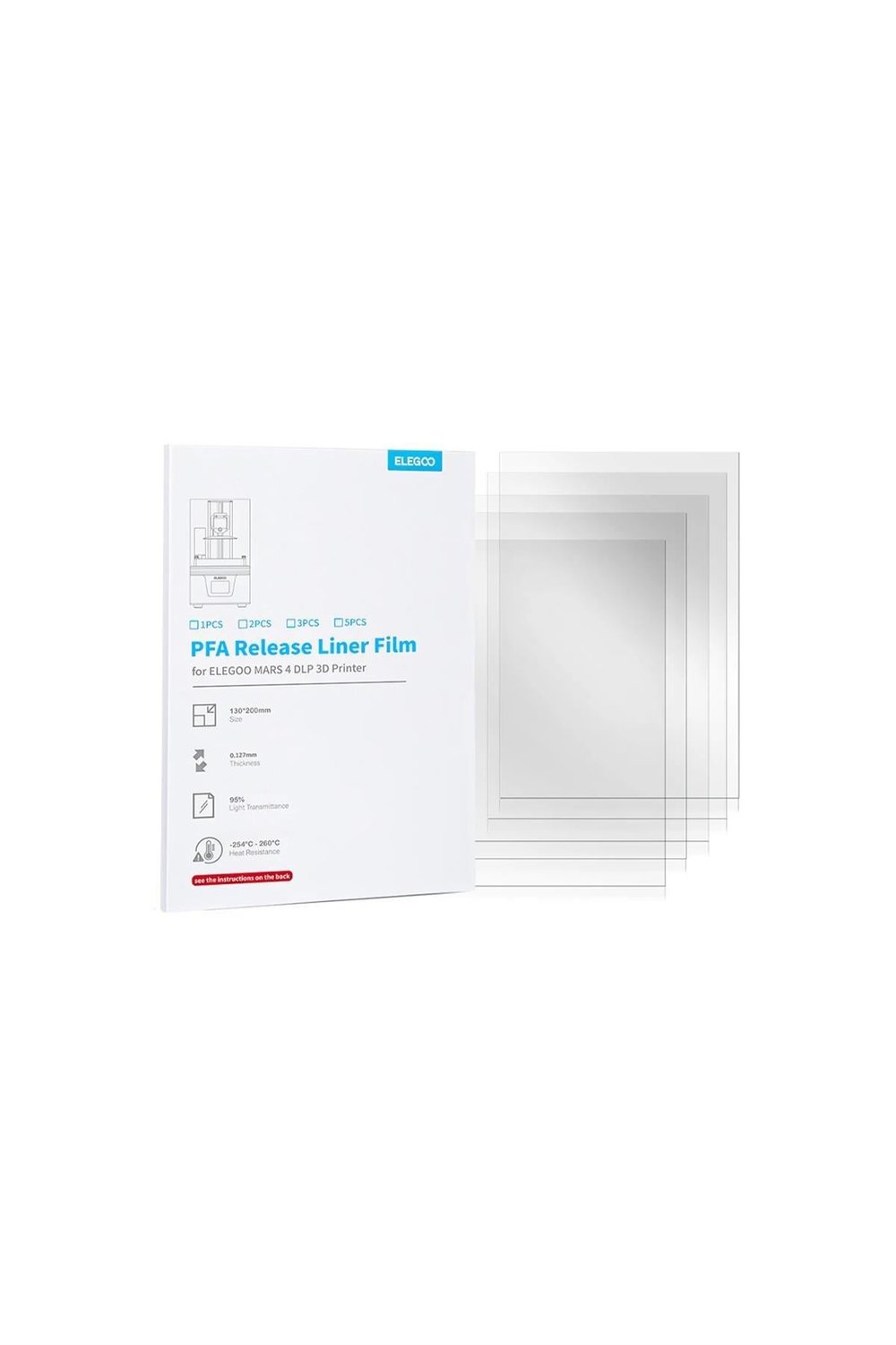 ELEGOO PFA Film 5 Adet - Mars 4 DLP