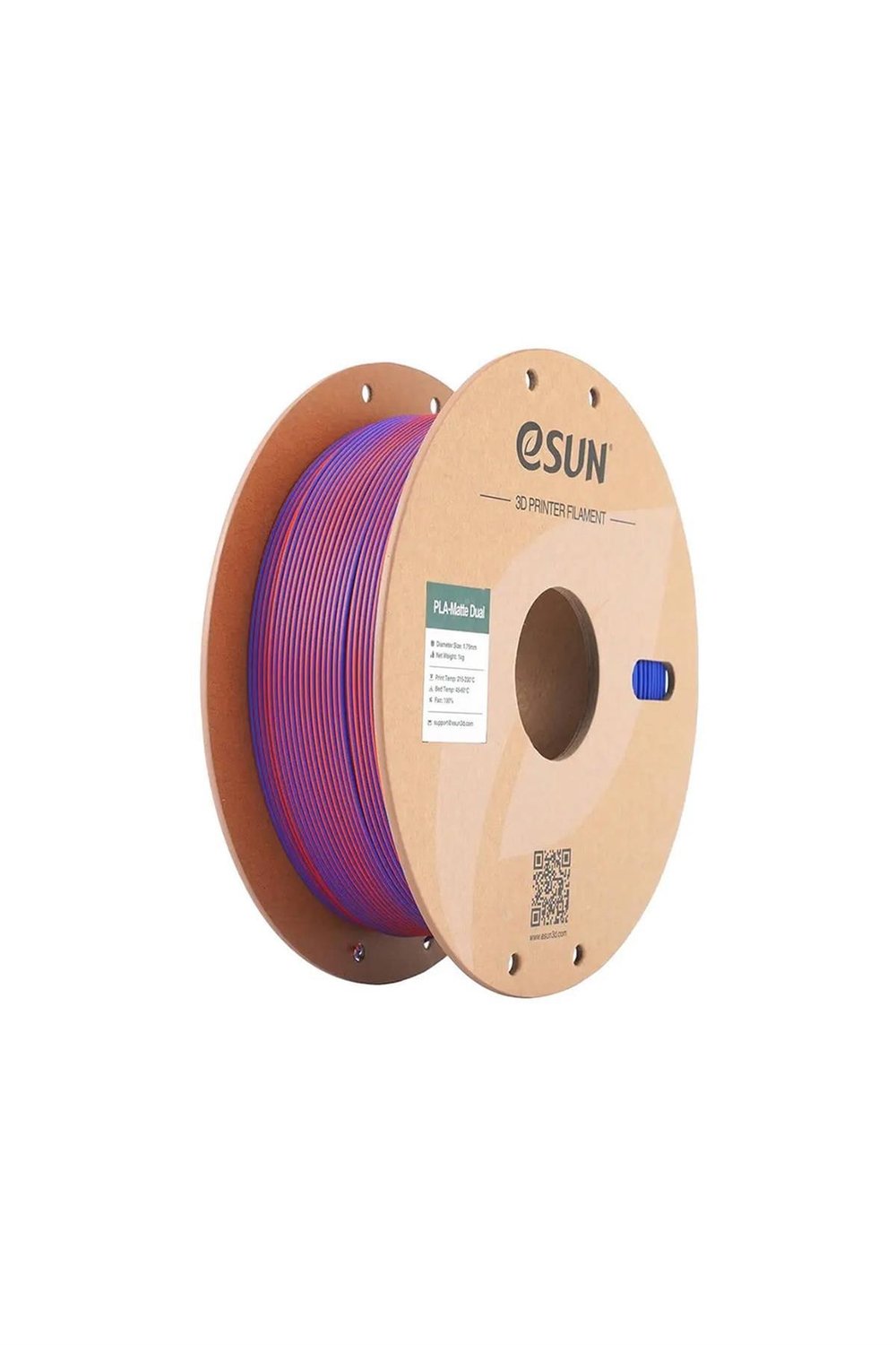 Esun PLA-Matte Filament Red-blue